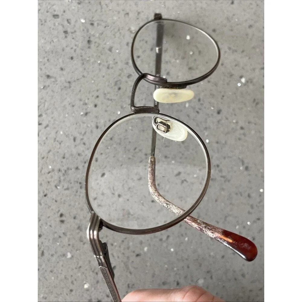 MARCHON Greenwich Antique Brown 51-20-140 Brown Full Rim Eyeglasses Frames ONLY